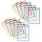 MessageStor® Dry-Erase Reusable Clear Pocket Sleeves with Markers, 60-Piece, Assorted